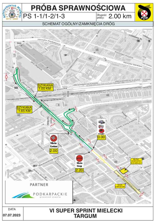 ALT Zgłoszenia,regulaminy, mapka do VI Mielecki Super Sprint TARGUM